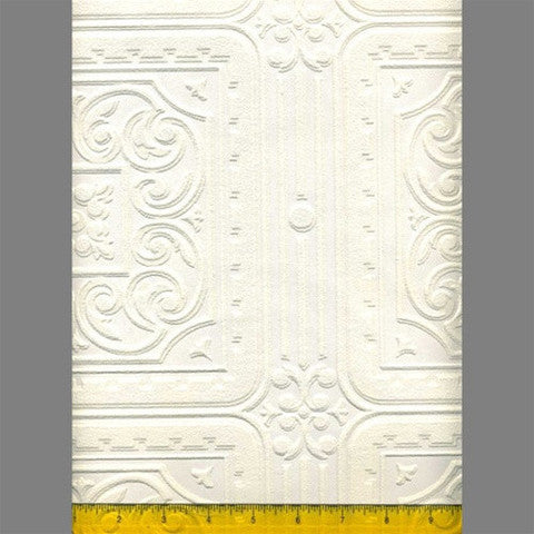media image for sample anaglypta premium textured vinyl turner tile classical paintable wallpaper by burke decor 1 256