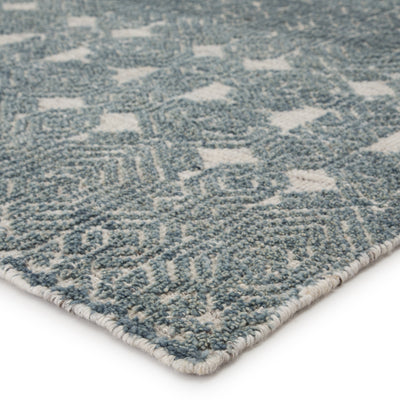 product image for Abelle Hand-Knotted Medallion Teal/ Light Gray Rug by Jaipur Living 82