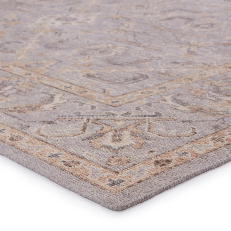 media image for Wyndham Hand-Knotted Trellis Light Grey & Tan Rug by Jaipur Living 219