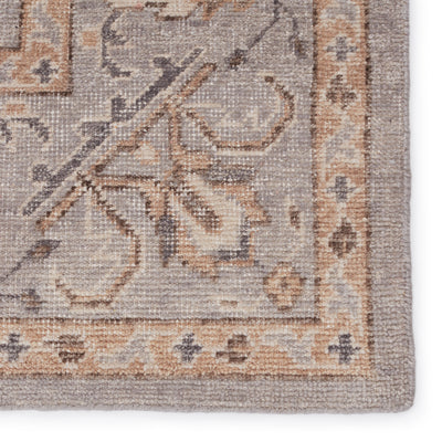 product image for Wyndham Hand-Knotted Trellis Light Grey & Tan Rug by Jaipur Living 61
