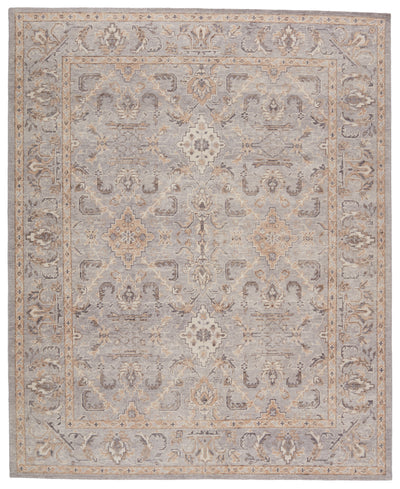 product image of Wyndham Hand-Knotted Trellis Light Grey & Tan Rug by Jaipur Living 521