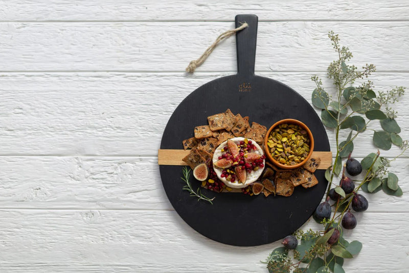 media image for Black Round Mod Charcuterie Board in Various Sizes 280