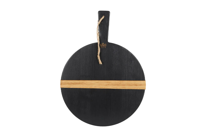 media image for Black Round Mod Charcuterie Board in Various Sizes 232