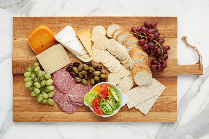 media image for Rectangle Oak Charcuterie Board in Large 257