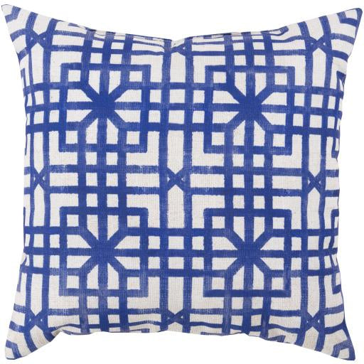 media image for Rain RG-153 Pillow in Ivory & Dark Blue by Surya 271