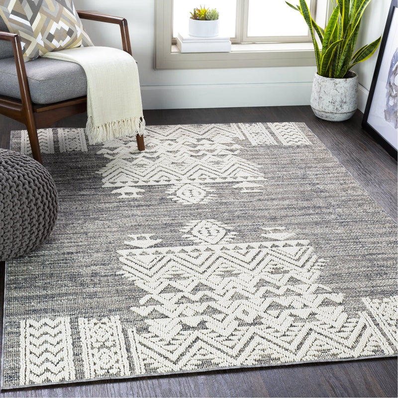 media image for Ariana RIA-2304 Rug in Medium Gray & White by Surya 23
