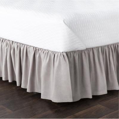 product image of Peyton Ruffle RLSKT-1000 Bed Skirt in Medium Grey by Surya 515