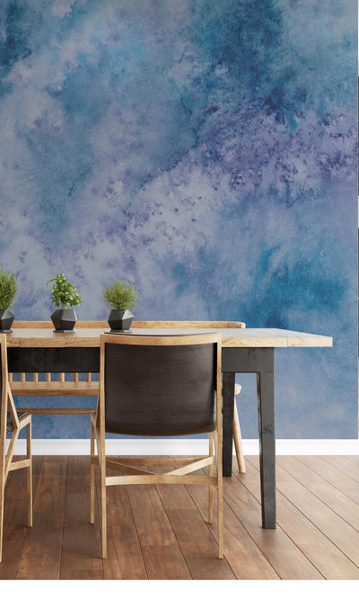 product image for 3-Dimensional Cloud in the Sky Wall Mural in Blue 30