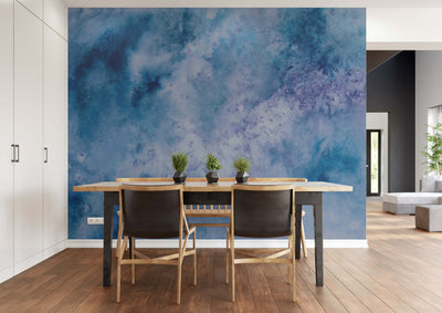 product image for 3-Dimensional Cloud in the Sky Wall Mural in Blue 73