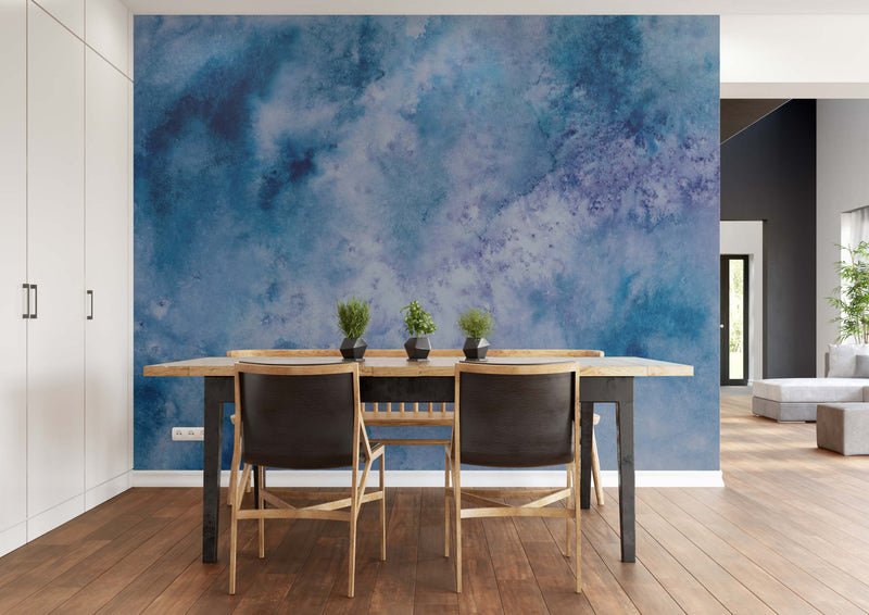 media image for 3-Dimensional Cloud in the Sky Wall Mural in Blue 242
