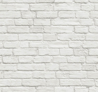product image for Brick Peel & Stick Wallpaper in White 55
