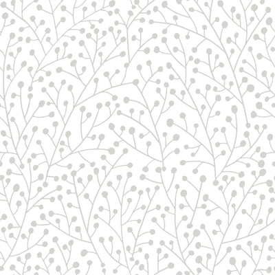 product image for Cat Coquillette Berry Branches Peel & Stick Wallpaper in Grey 76