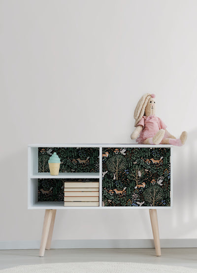 product image for Clara Jean Folklore Forest Wallpaper in Black 28