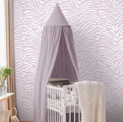 product image for Zebra Purple Peel And Stick Wallpaper by RoomMates for York Wallcoverings 35