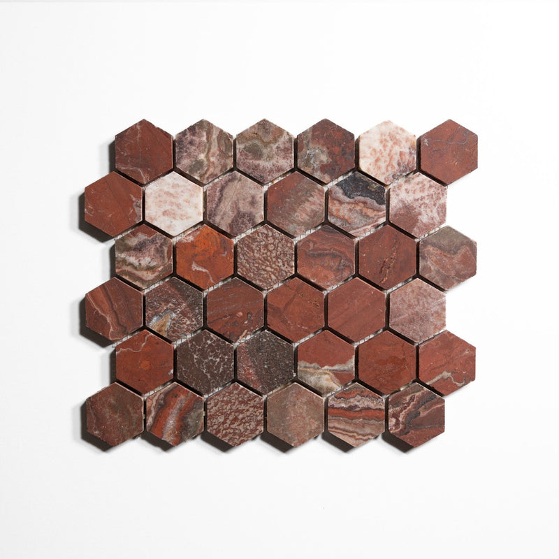 media image for 2 Inch Hexagon Mosaic Tile Sample 254