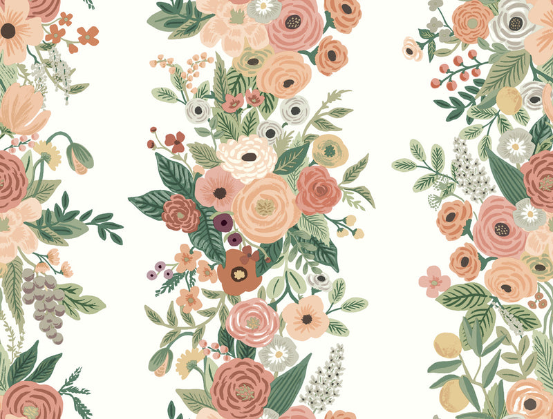 media image for Garden Party Trellis Wallpaper in Burgundy Multi from the Rifle Paper Co. 2nd Edition by York Wallcoverings 225