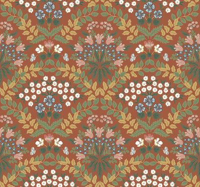 product image for Bramble Wallpaper in Rust from the Rifle Paper Co. 2nd Edition by York Wallcoverings 94