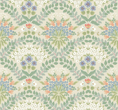 product image of Bramble Wallpaper in Cream from the Rifle Paper Co. 2nd Edition by York Wallcoverings 525
