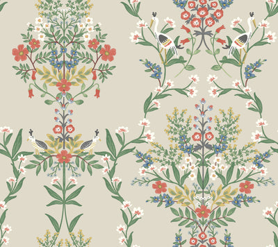 product image of Luxembourg Wallpaper in Linen Multi from the Rifle Paper Co. 2nd Edition by York Wallcoverings 566