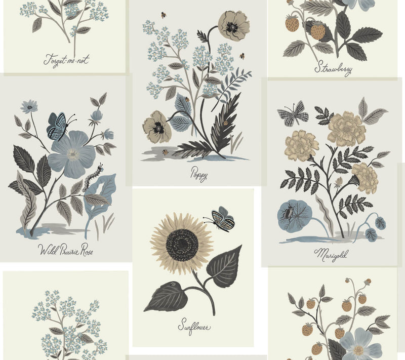 media image for Botanical Prints Wallpaper in Linen from the Rifle Paper Co. 2nd Edition by York Wallcoverings 234