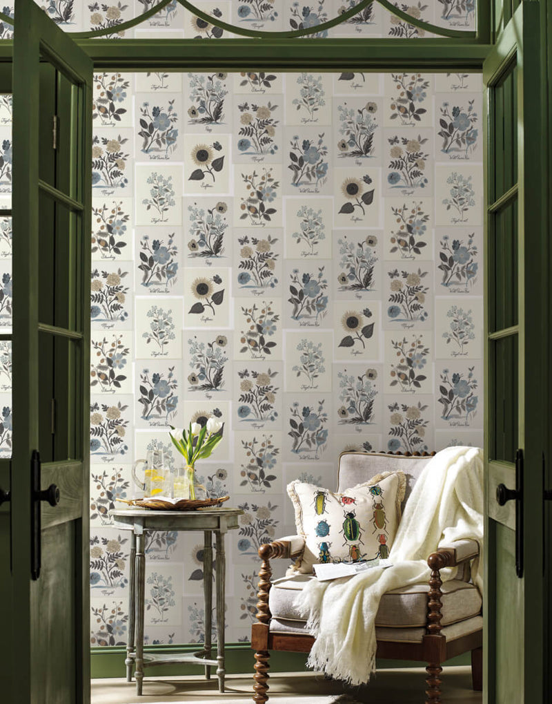 media image for botanical prints wallpaper in linen from the rifle paper co 2nd edition by york wallcoverings 2 261