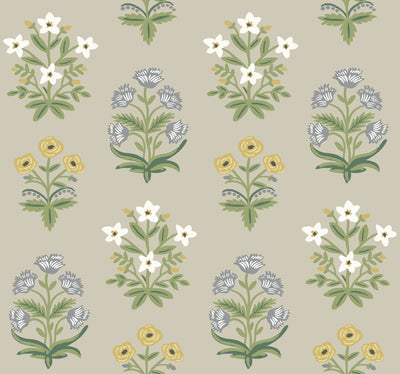 product image of Mughal Rose Wallpaper in Linen from the Rifle Paper Co. 2nd Edition by York Wallcoverings 548