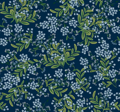 product image of Cornflower Wallpaper in Navy from the Rifle Paper Co. 2nd Edition by York Wallcoverings 543