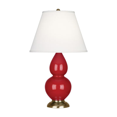 product image for ruby red glazed ceramic double gourd accent lamp by robert abbey ra rr10 2 12