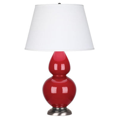 product image for double gourd ruby red glazed ceramic table lamp by robert abbey ra rr22 6 61