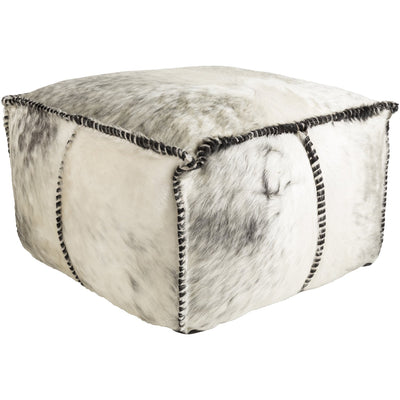 product image of Ranger RRPF-001 Pouf in Black & Medium Gray by Surya 535