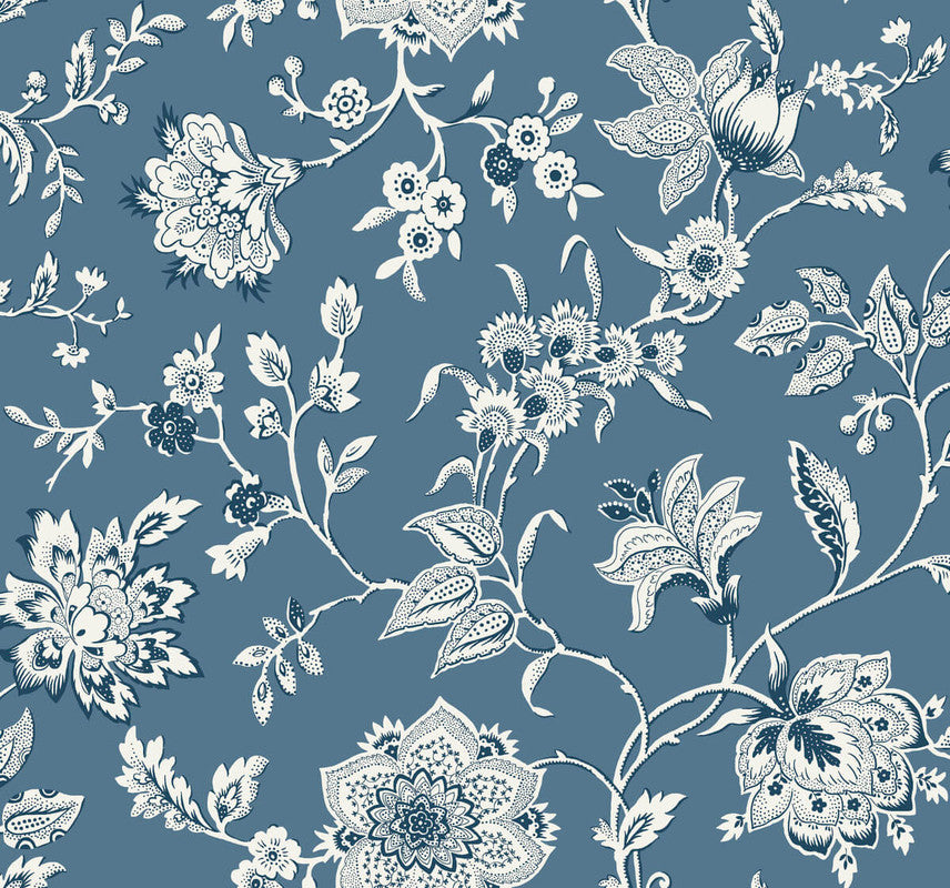 Shop Sample Sutton Wallpaper in Blue | Burke Decor