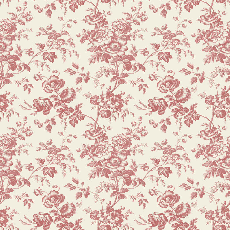media image for Anemone Toile Wallpaper in French Red 24