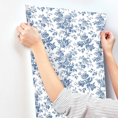 product image for Anemone Toile Wallpaper in Navy 97