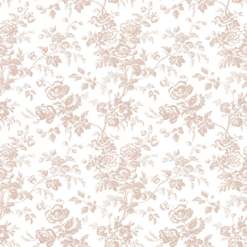 media image for Anemone Toile Wallpaper in Blush 244