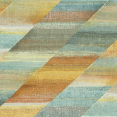 product image of Rainbow Diagonals Wallpaper in Burnt Orange, Dandelion, and Seafoam from the Boho Rhapsody Collection by Seabrook Wallcoverings 529