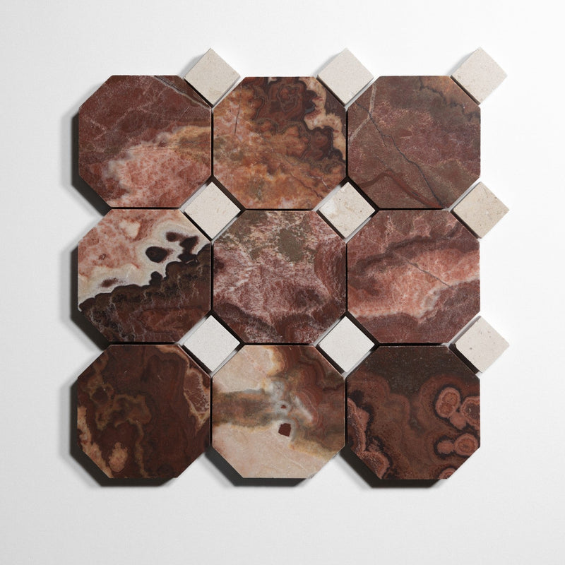 media image for red onyx 4 octagon by burke decor ro4oct sg 2 25