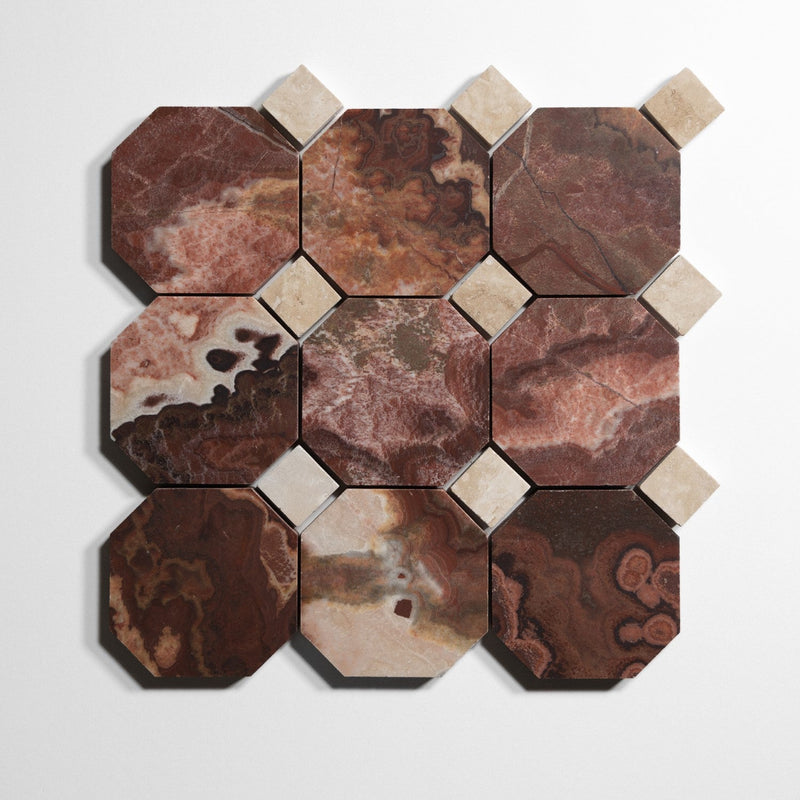 media image for red onyx 4 octagon by burke decor ro4oct sg 4 232