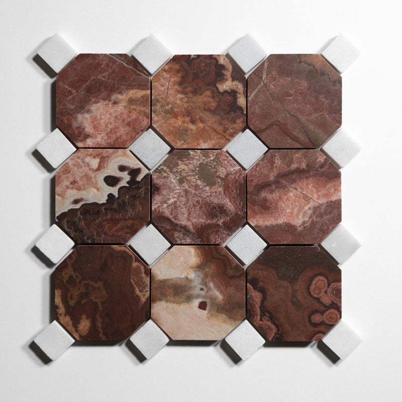 media image for red onyx 4 octagon by burke decor ro4oct sg 5 25