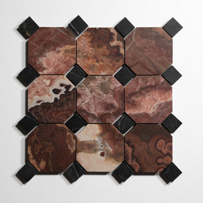 product image for Red Onyx Accent Nero St. Gabriel Tile Sample 64