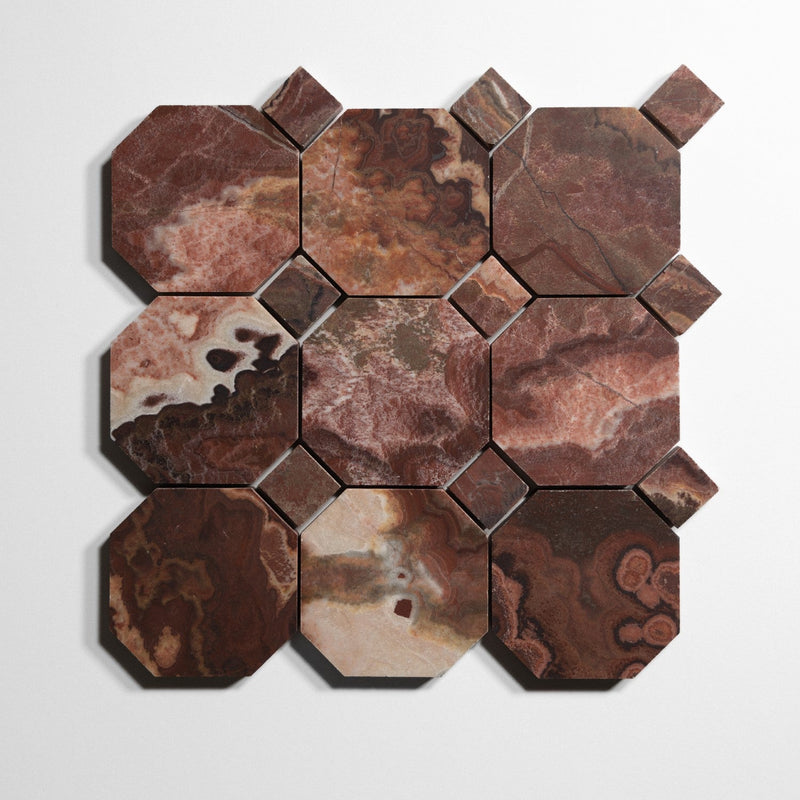 media image for red onyx 4 octagon by burke decor ro4oct sg 10 26