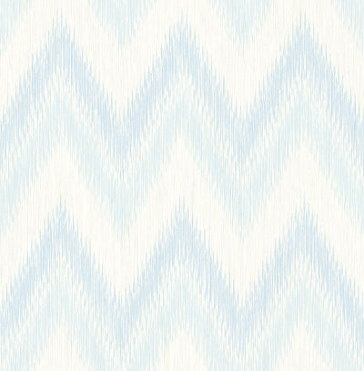 product image for Regent Flamestitch Stringcloth Wallpaper in Blue Frost and Eggshell from the Luxe Retreat Collection by Seabrook Wallcoverings 47