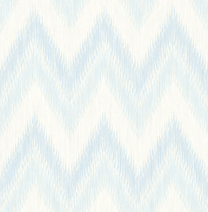 media image for Regent Flamestitch Stringcloth Wallpaper in Blue Frost and Eggshell from the Luxe Retreat Collection by Seabrook Wallcoverings 223