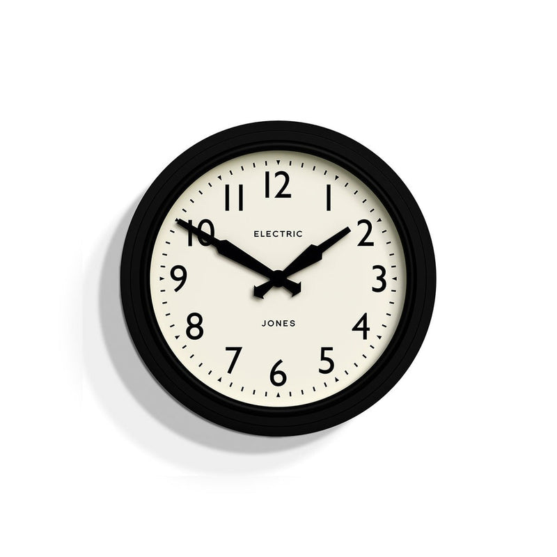 media image for Jones Telecom Wall Clock in Black 212