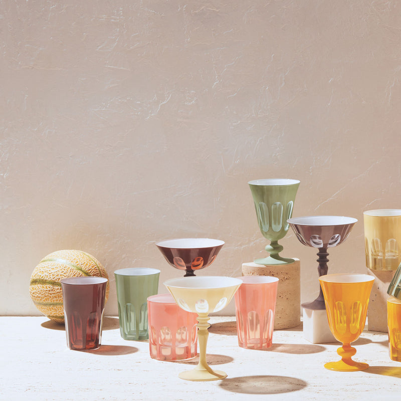media image for rialto coupe glassware in various colors by sir madam 17 254