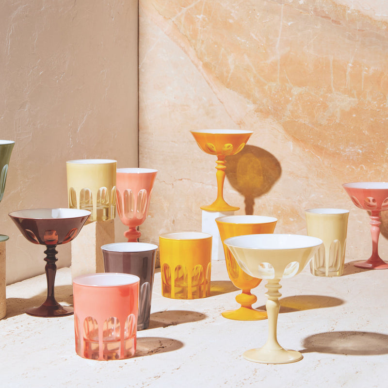 media image for rialto coupe glassware in various colors by sir madam 18 213