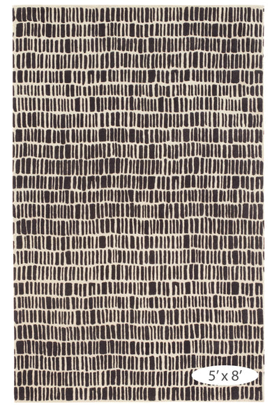 product image for roark charcoal tufted wool rug by dash albert da1859 912 4 26