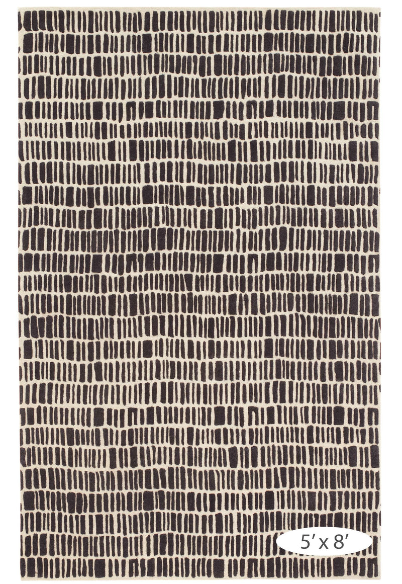 media image for roark charcoal tufted wool rug by dash albert da1859 912 4 22