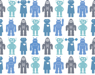 product image for Robots Wallpaper in Sky design by Aimee Wilder 44