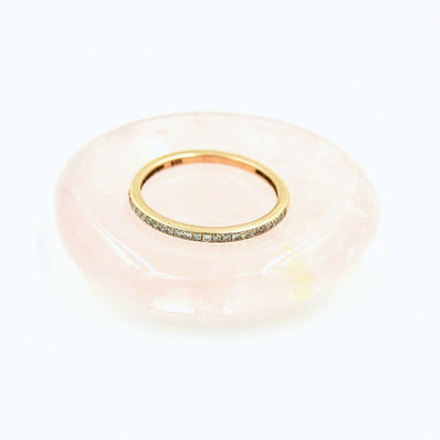 product image for rose quartz crystal ring holder worry stone by tiny bandit 2 79