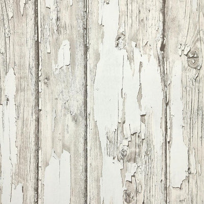 product image of Rustic Planks Wallpaper in Grey and White from the Precious Elements Collection by Burke Decor 557